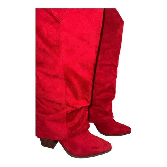 Beautiful Red Knee High Boots - Picture 4 of 11